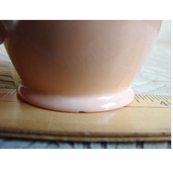 Vtg Kokura Ware Japan CREAMER, Apricot & White, Iron Stone, MCM Mid-Century - Picture 6 of 6